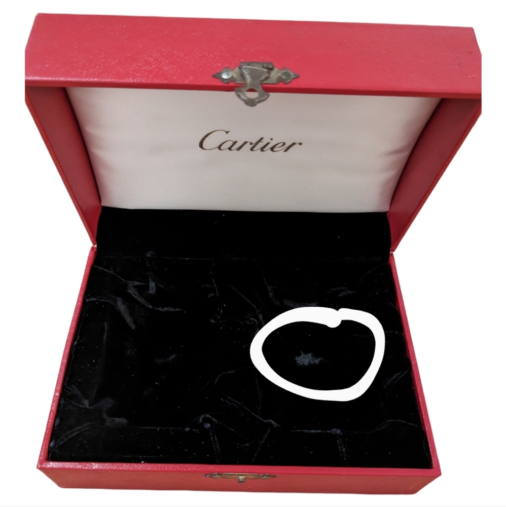 Vintage Cartier classsic velvet lined Jewelry Luxury box - Picture 14 of 16